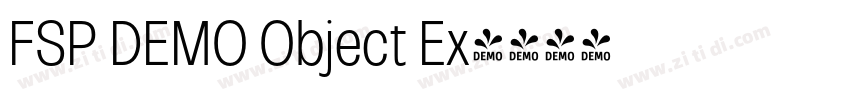 FSP DEMO Object Ex字体转换 FSP DEMO Object Ex字体转换